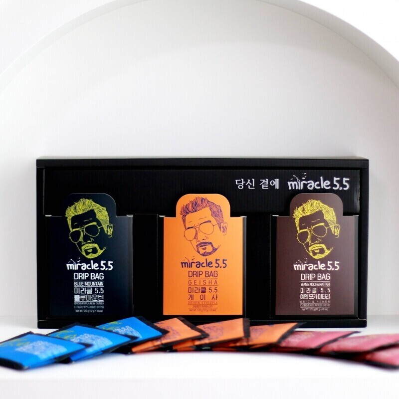 미라클5.5,[미라클5.5 ]세계3대 드립백커피 선물세트 (108g 3box)